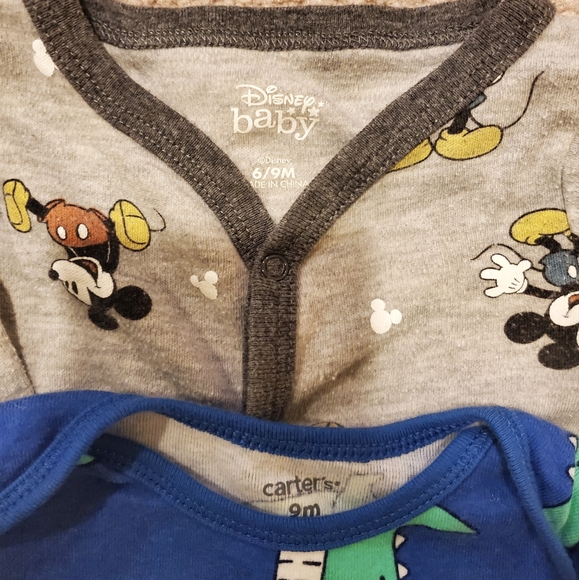 9pcs 6-9Months Baby Onesies and Pajamas Set - Multicolor - Picture 3 of 6